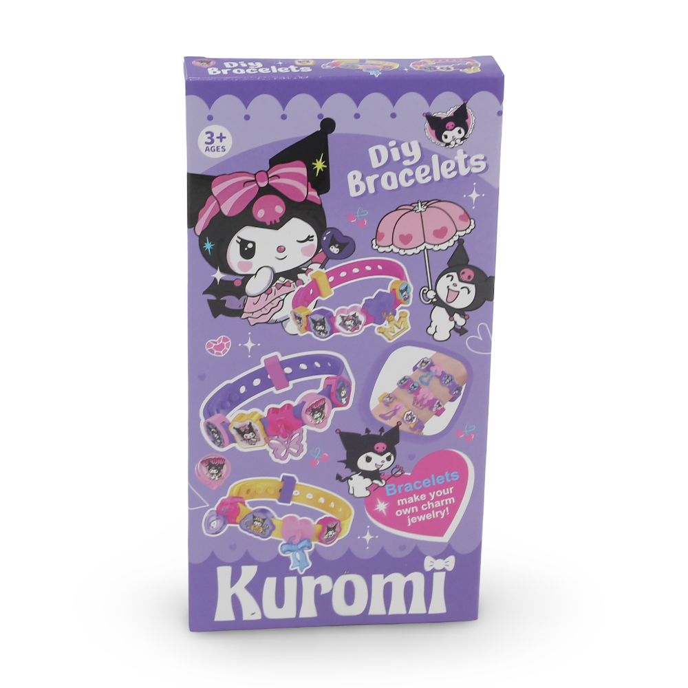 Kuromi DIY Charm Bracelet Making Kit - 24 Pcs