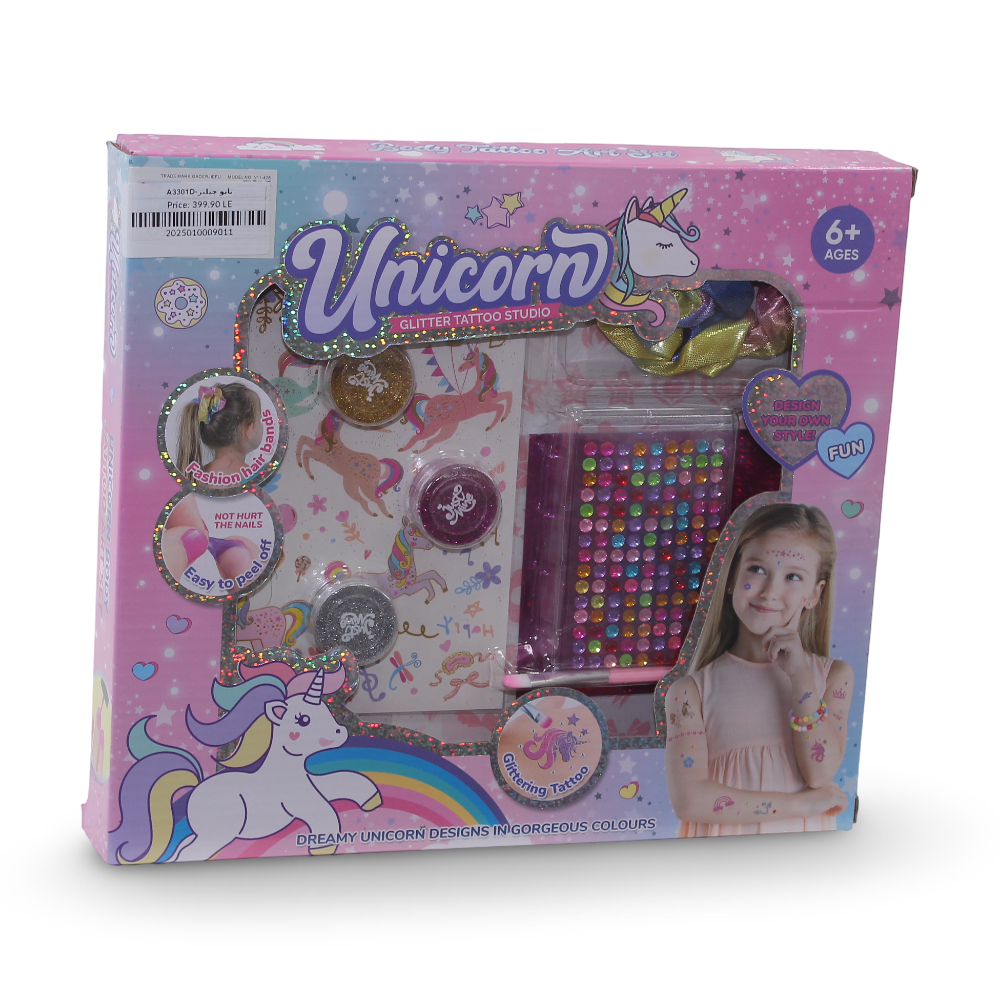 Unicorn Glitter Tattoo Studio - Toys - OKO