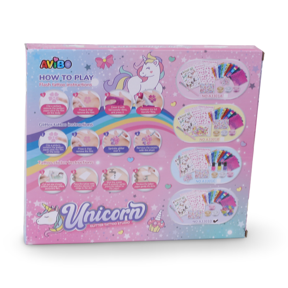 Unicorn Glitter Tattoo Studio