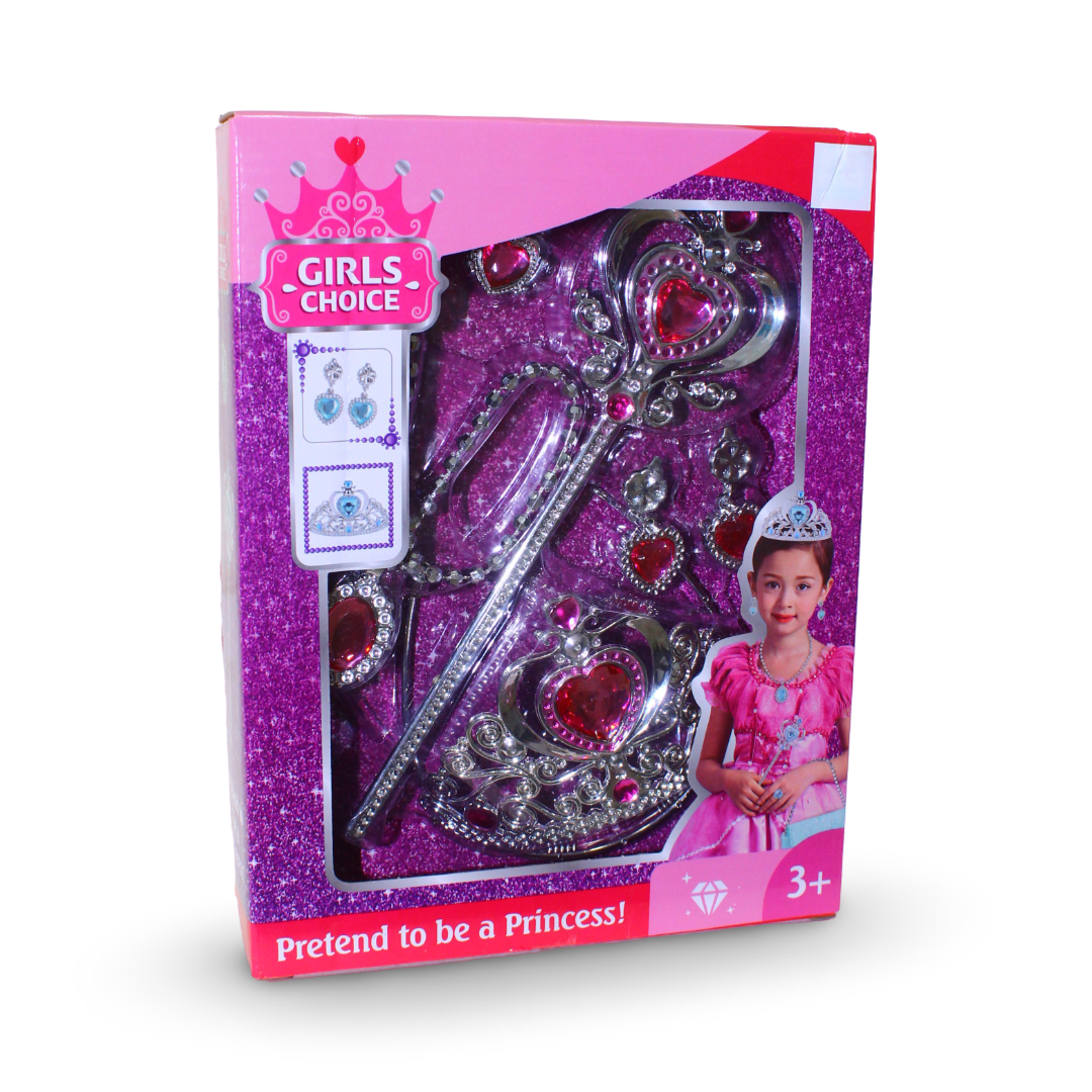 "Girls Choice" Princess Dress-up and Accessories Set – Pink
