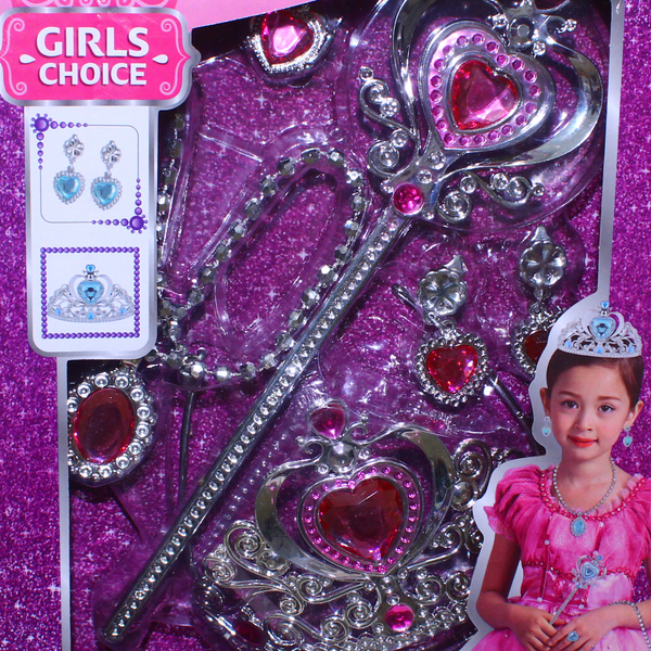 "Girls Choice" Princess Dress-up and Accessories Set – Pink