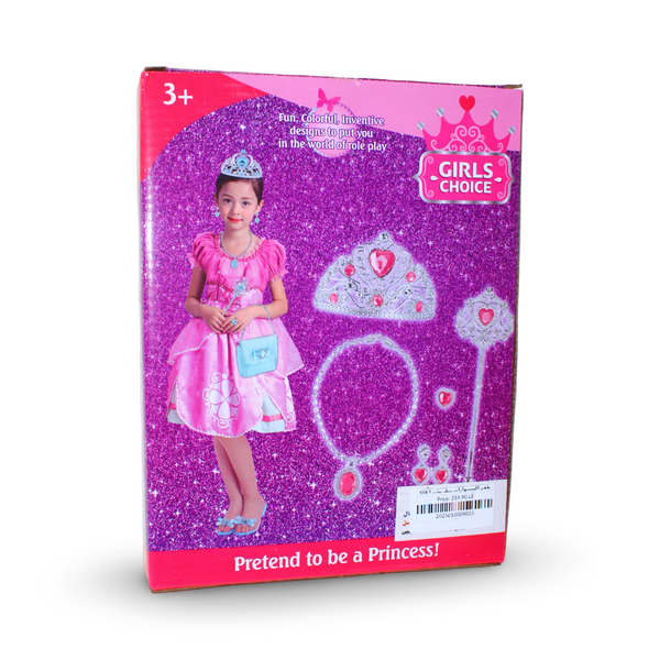 "Girls Choice" Princess Dress-up and Accessories Set – Pink