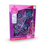"Girls Choice" Princess Dress-up and Accessories Set – Baby Blue