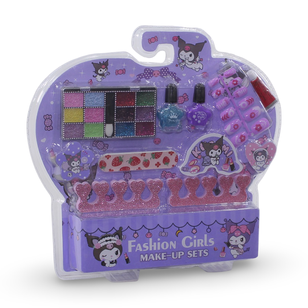 Kuromi Fashion Girls Make-up & Nails set