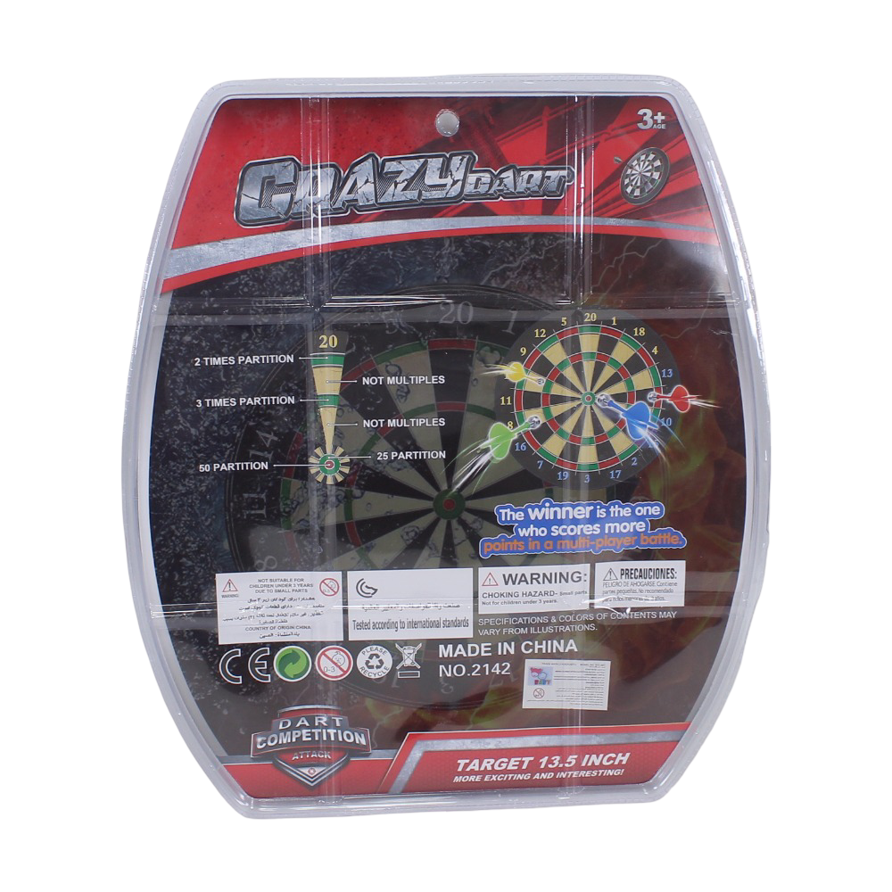 Crazy Dart Magnetic Dartboard Game - Large