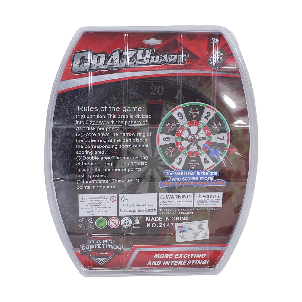 Crazy Dart Magnetic Dartboard Game - Medium
