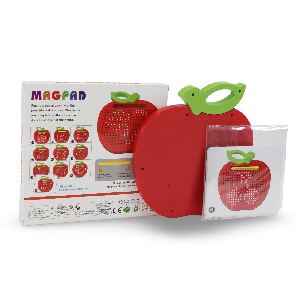 Apple Magnetic Drawing Board - Red
