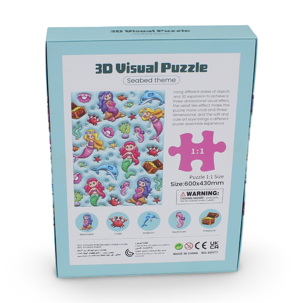 3D Mermaid Puzzle – 120 Pcs