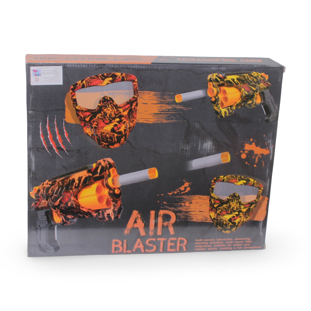 Air Blaster Soft Bullet Toy Gun + Mask Set