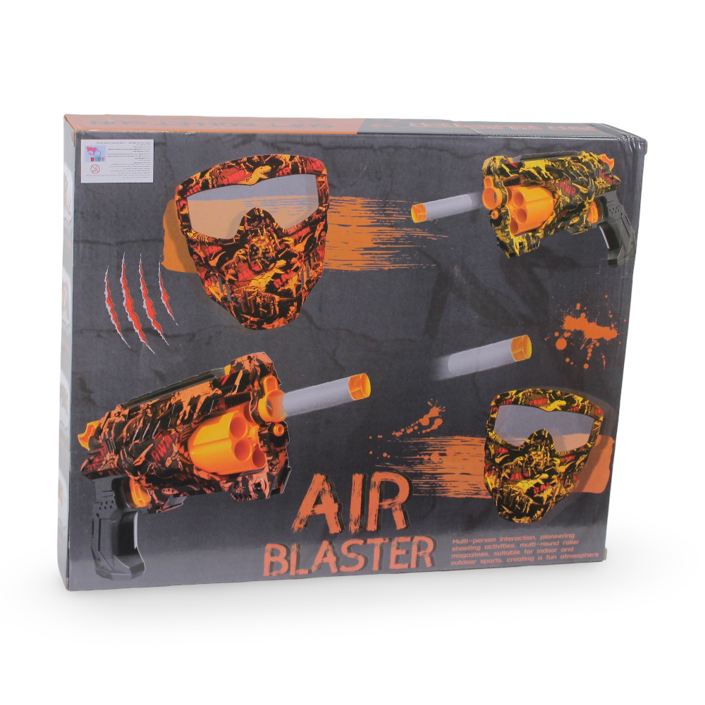 Air Blaster Soft Bullet Gun + Mask Set