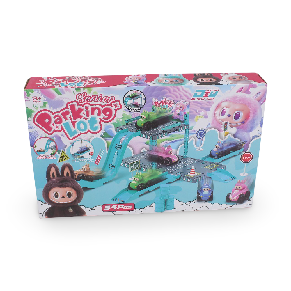 Labubu Parking Lot Building Block Set - 54 Pcs - Toys - OKO