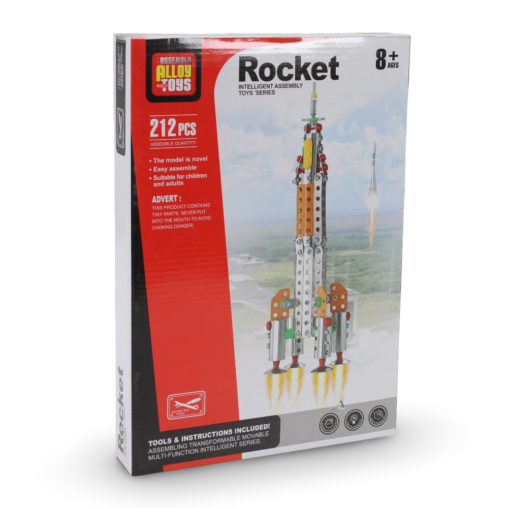 Assembly Alloy Toys Meccano Rocket – 212 Pcs