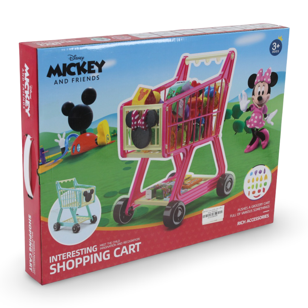 Mickey and Friends Toy Shopping Cart – 35 Pcs