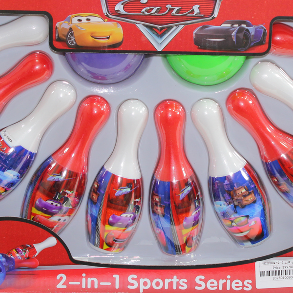 Disney Cars 2-in-1 Bowling and Sports Game Set – 12 Pcs
