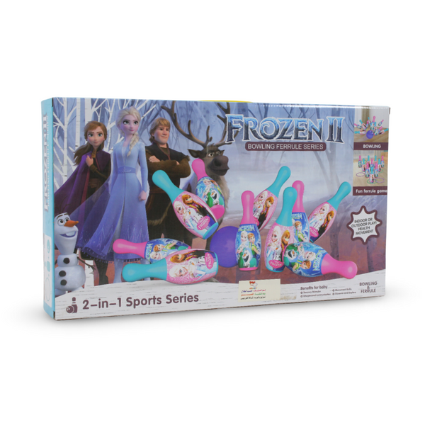 Disney Frozen 2-in-1 Bowling and Sports Game Set – 12 Pcs