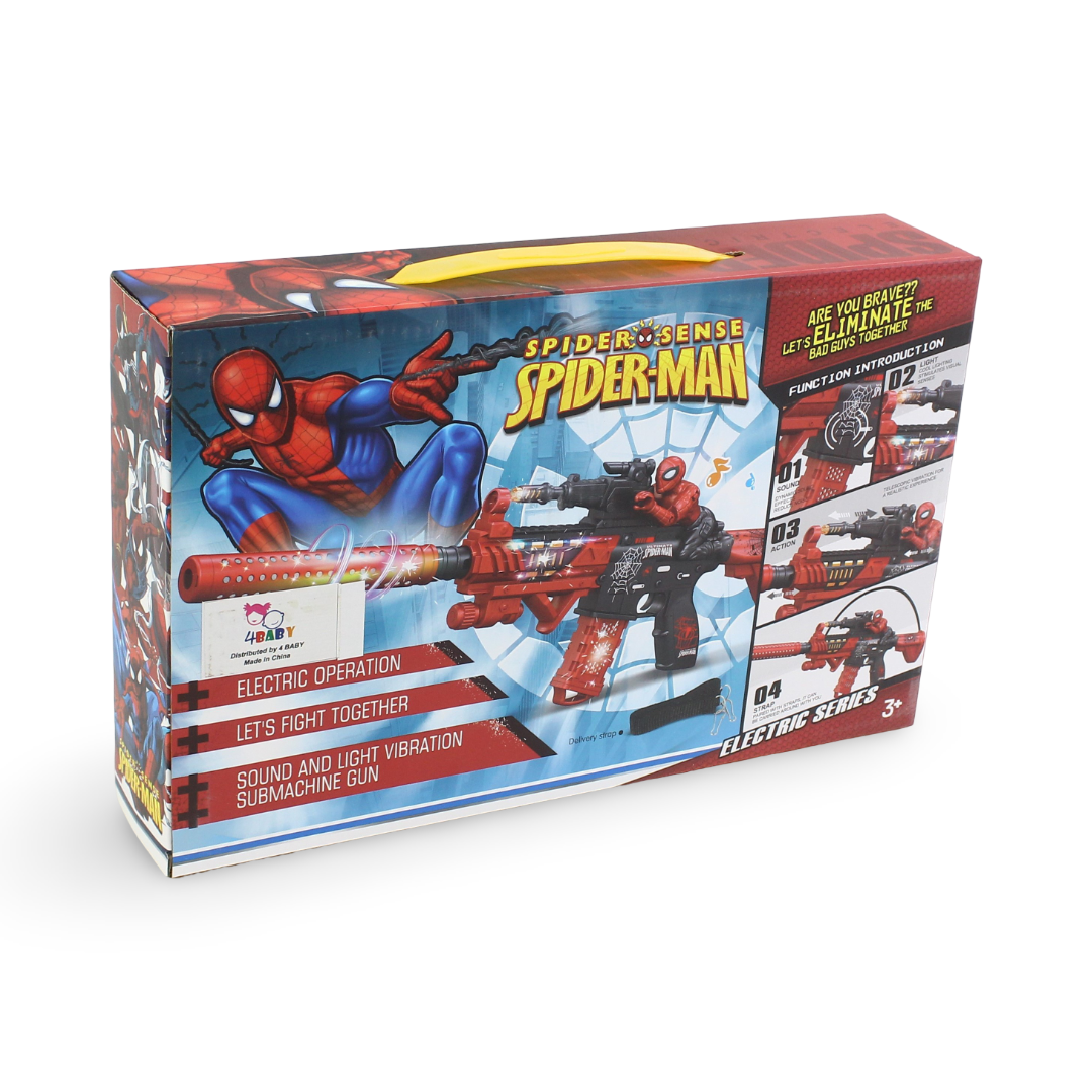 Spider-Man Electric Toy Submachine Gun (Light & Sound)