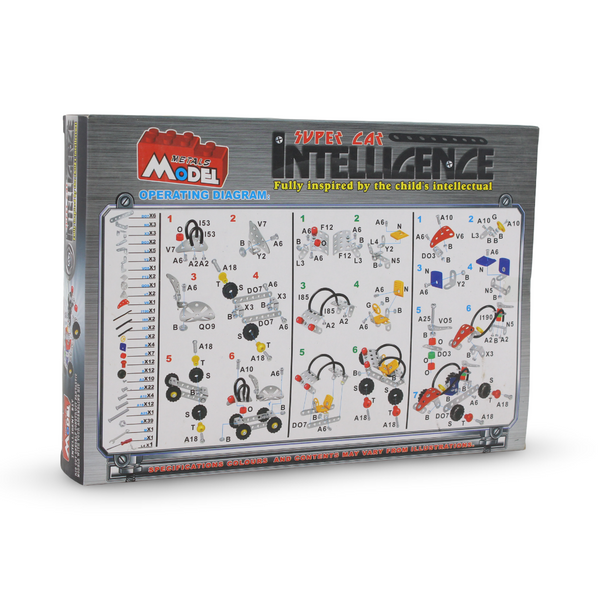 Metal and Plastic Assembly Race Car 3-in-1 Toy Set – 161 Pcs