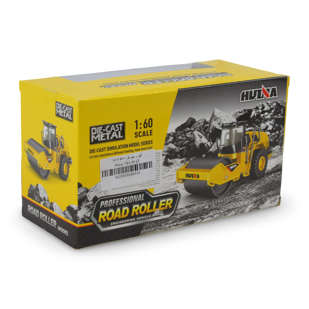 Die-Cast Road Roller Construction Toy – 1:60 Scale
