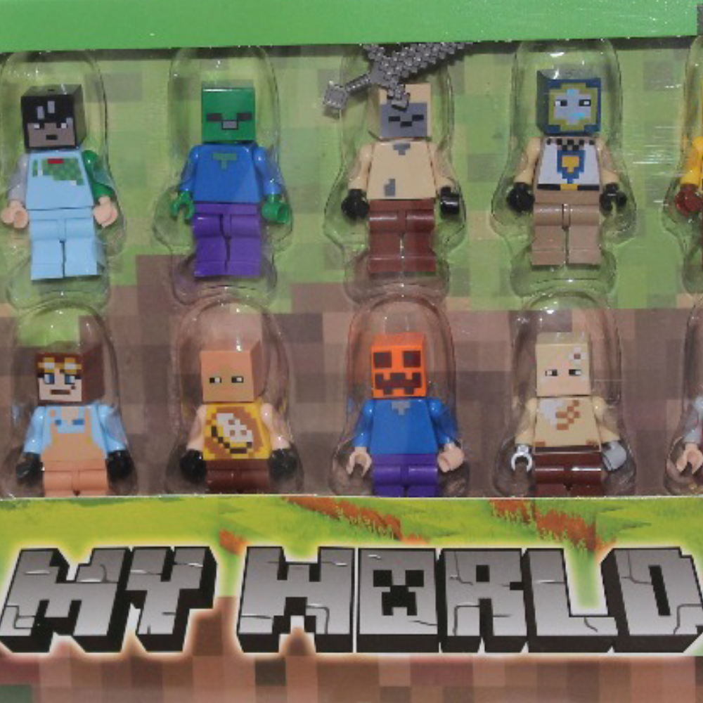 My World Building Block Figures – 16 Pcs
