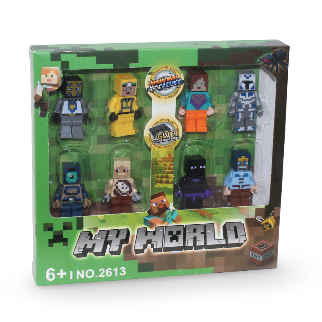"My World" Building Blocks Set – 8Pcs