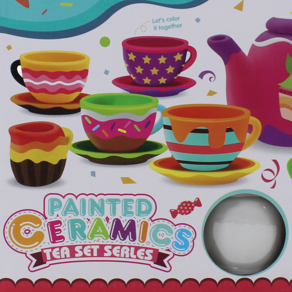 Painted Ceramics Tea Set - Paint Your Own Tea Set