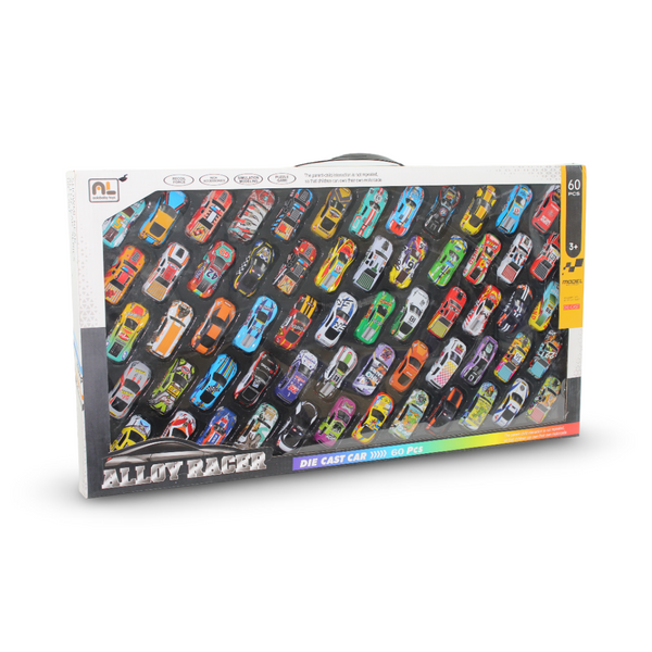 Alloy Racer Die-Cast Car Set – 60 Pieces