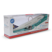 Friction Toy Airplane with Lights – White Aviation Design