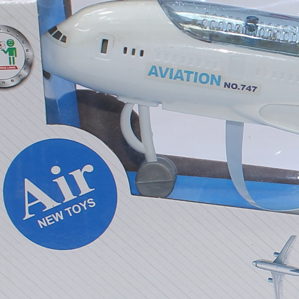 Friction Toy Airplane with Lights – Airport Play Set Design