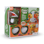 Color Clay Series Upgraded DIY Dinosaur Modeling Kit – 24 Pcs