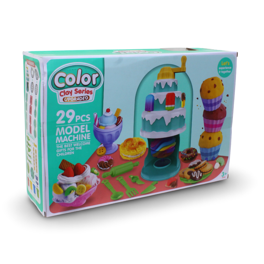 Color Clay Series DIY Cake Machine Set – 29 Pcs