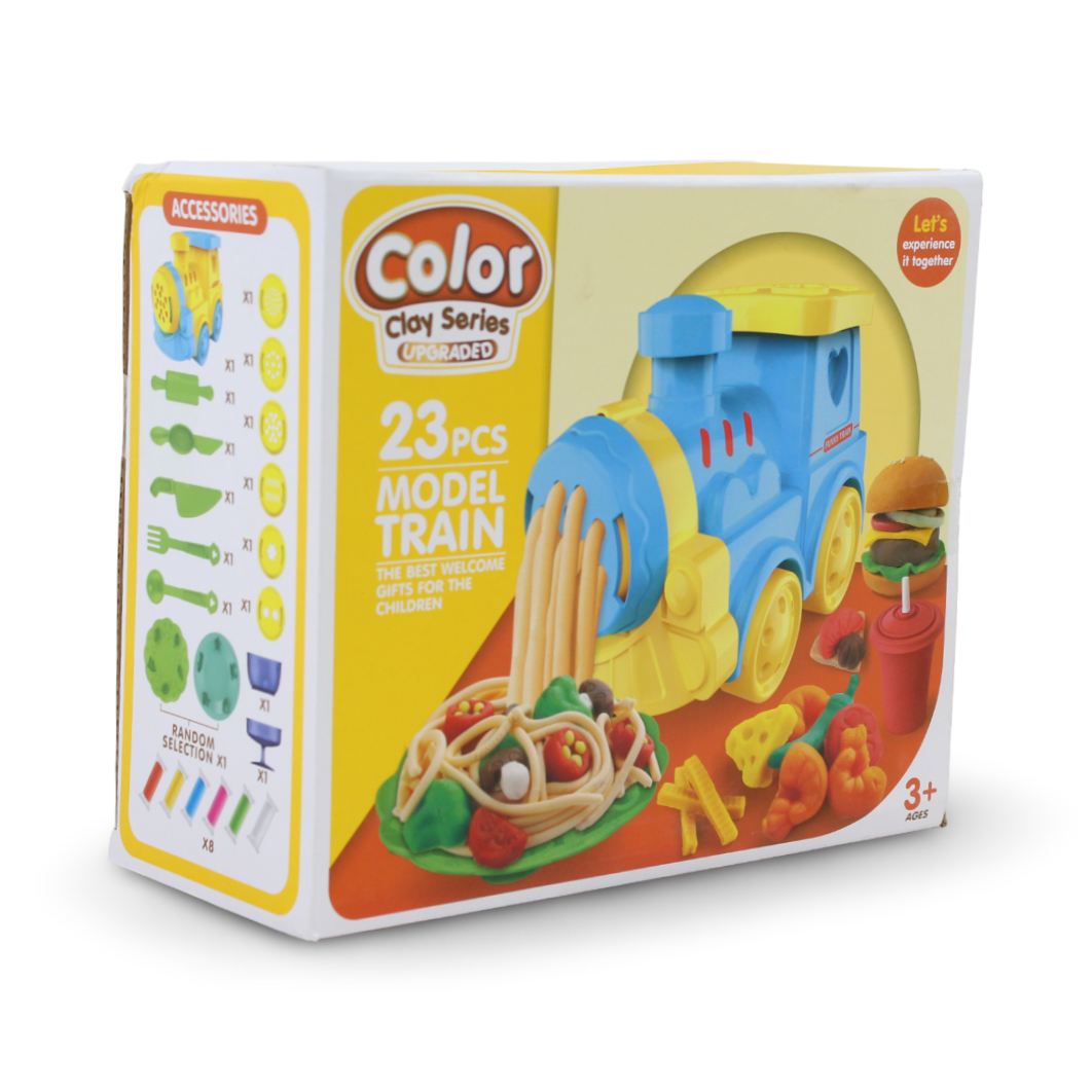 Color Clay Series Upgraded Model Train Set – 23 Pcs