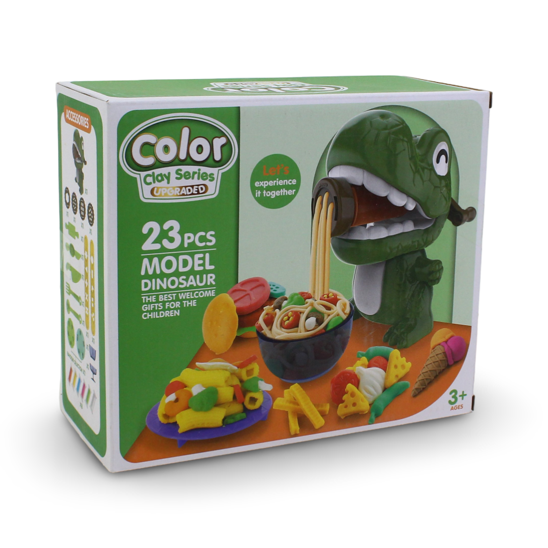 Color Clay Series Upgraded Model Dinosaur Set – 23 Pcs