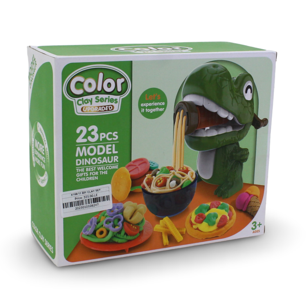 Color Clay Series Upgraded Model Dinosaur Set – 23 Pcs