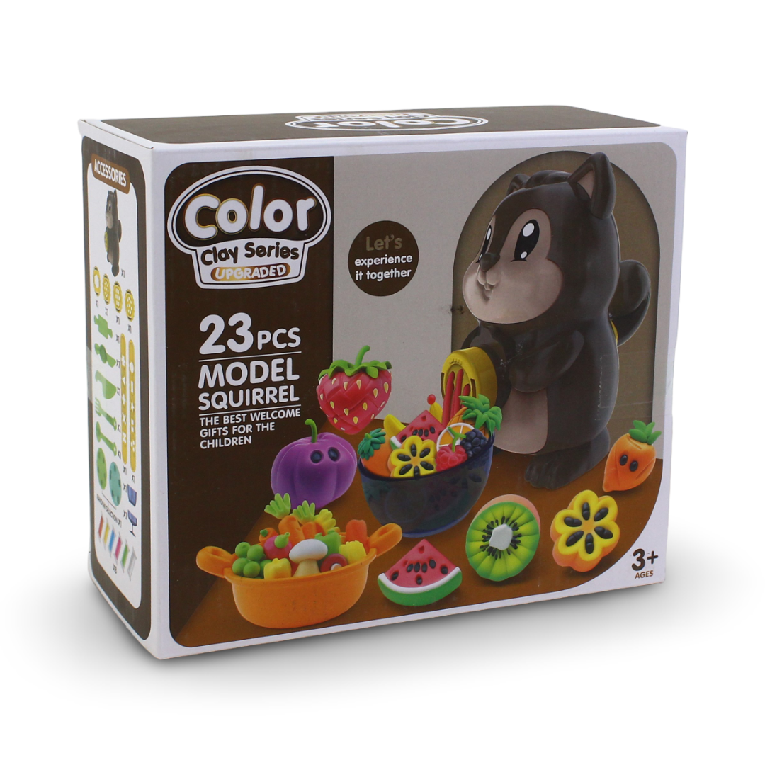 Color Clay Series Upgraded Squirrel Toy Set