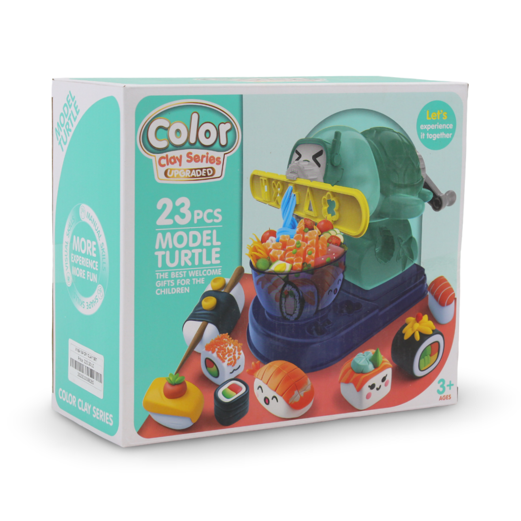 Color Clay Series Upgraded Model Turtle Set – 23 Pcs