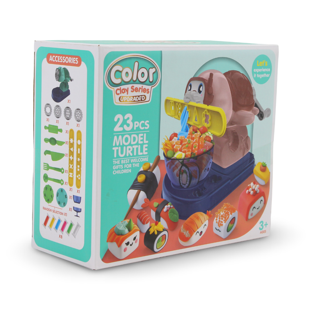 Color Clay Series Upgraded Model Turtle Set – 23 Pcs