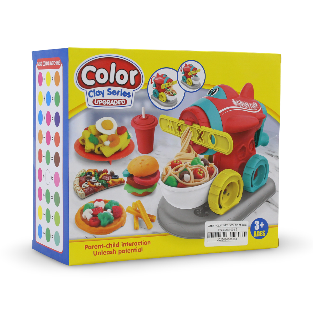Color Clay Series Upgraded Airplane Noodle Maker Playset