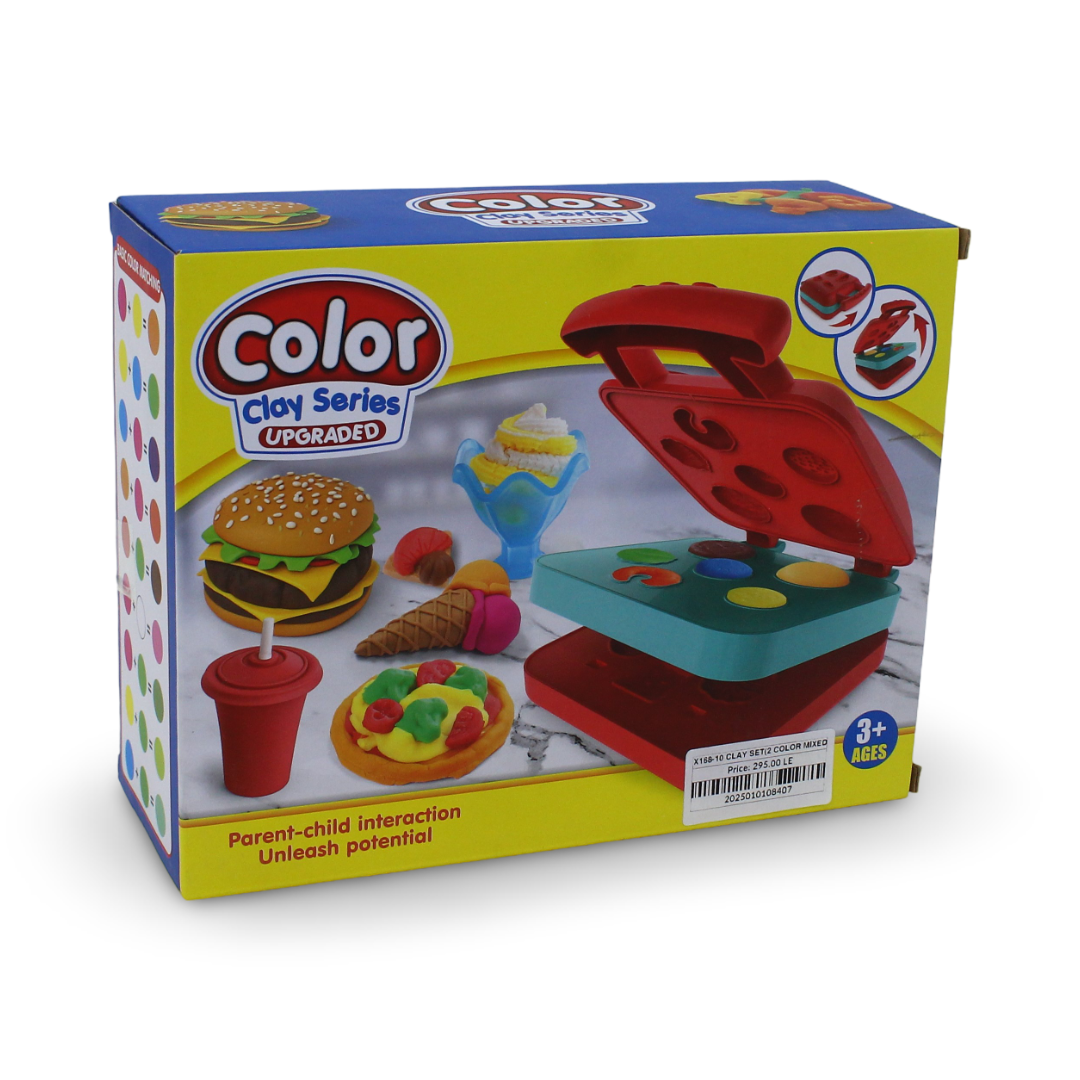 Color Clay Series Upgraded Burger Grill Machine Set