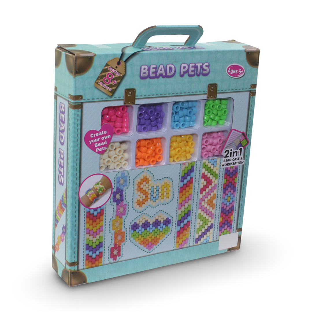 "Bead Pets" 2-in-1 Bead Case and Workstation Toy Set