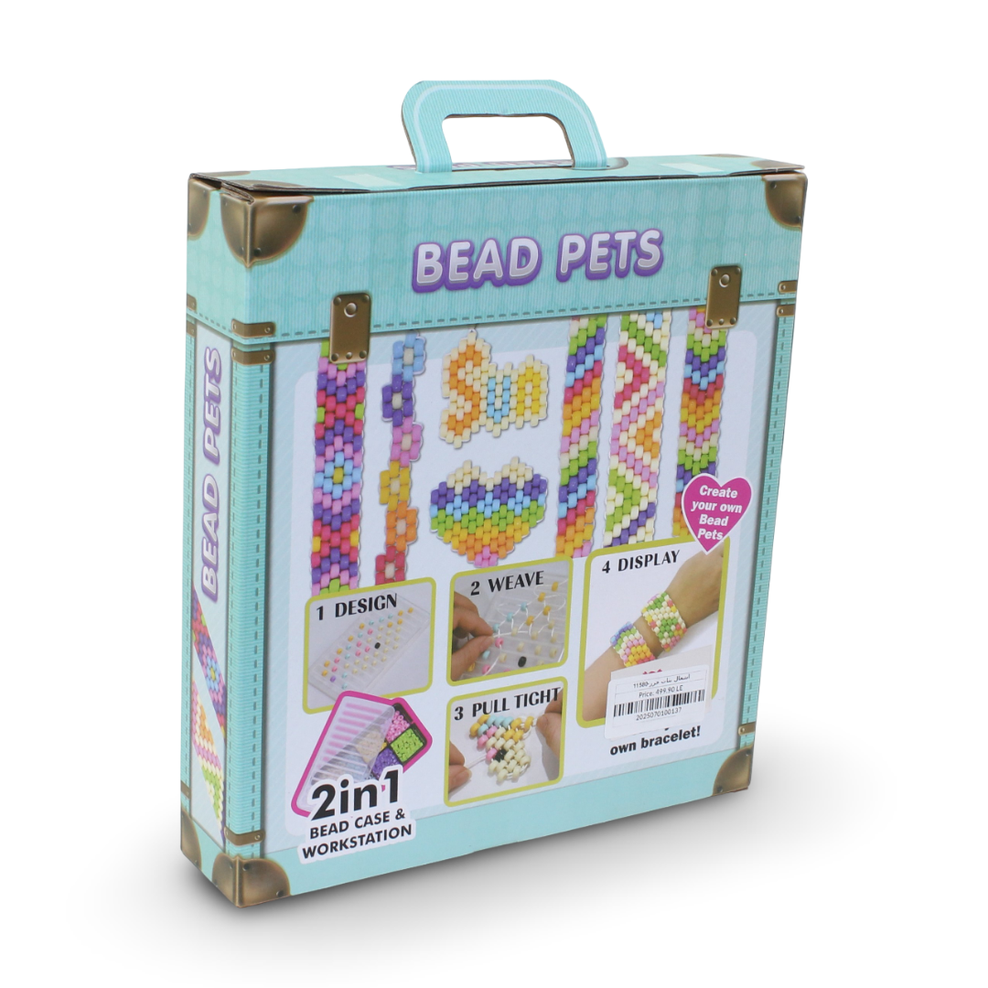 "Bead Pets" 2-in-1 Bead Case and Workstation Toy Set