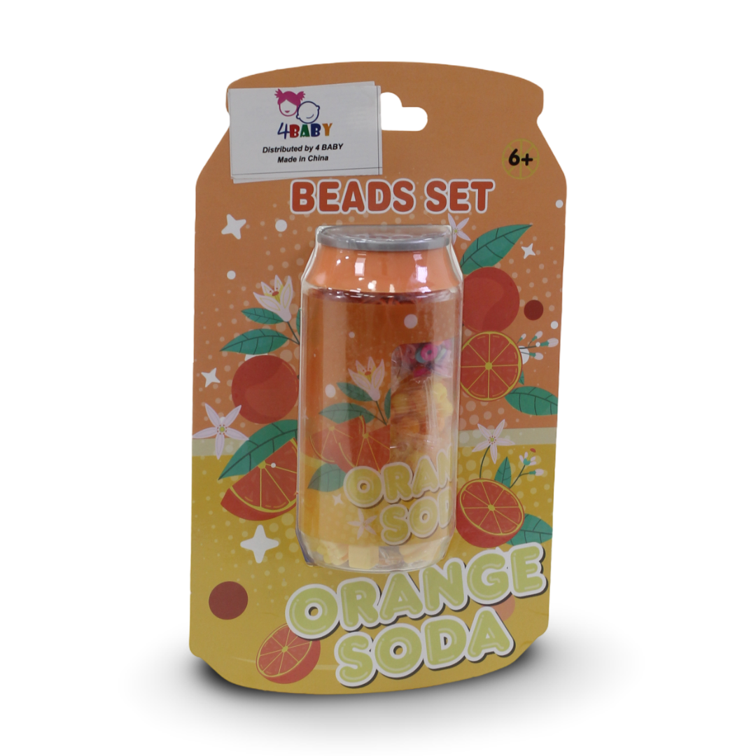 4 Baby Beads Set Orange Soda - Toys - For Baby