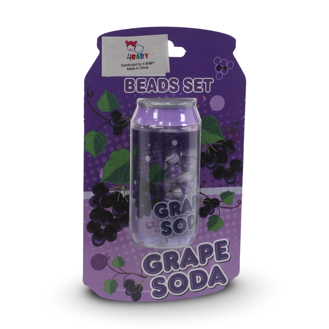 4 Baby Beads Set Grape Soda - Toys - For Baby