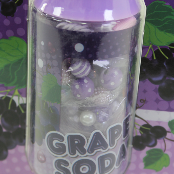 4 Baby Beads Set Grape Soda