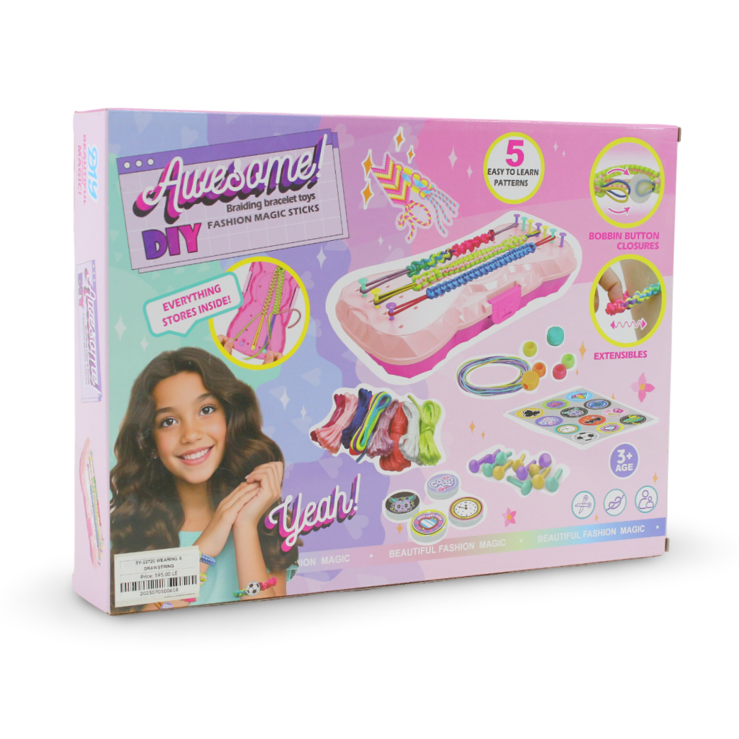 Awesome DIY Girls Bracelet Braiding Kit