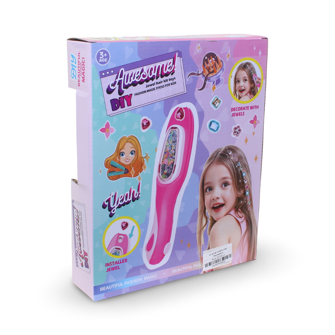 Awesome! DIY Jewel Hair Kit Fashion Magic Sticks Toy