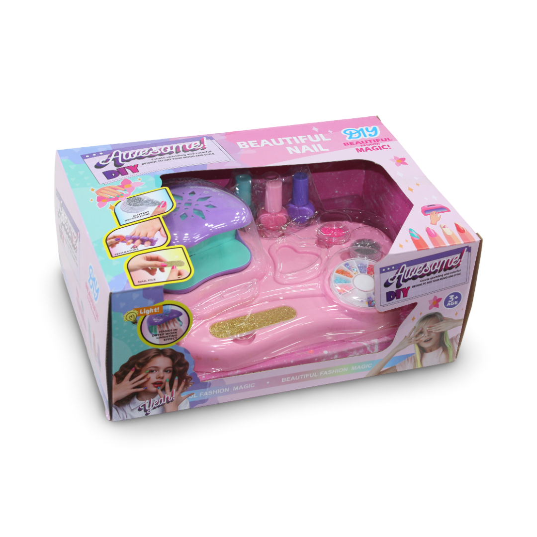 Awesome DIY Beautiful Nail Art Studio Toy Set