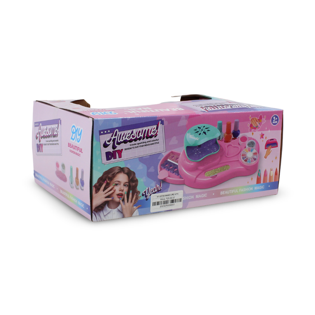Awesome DIY Beautiful Nail Art Studio Toy Set