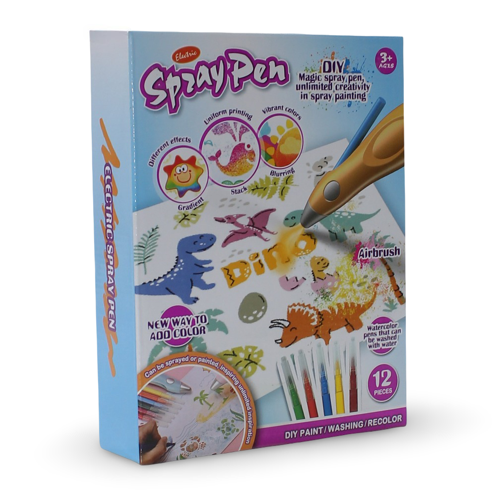 Electric Spray Pen Art Set – Creative Airbrush Coloring Kit - Toys - OKO