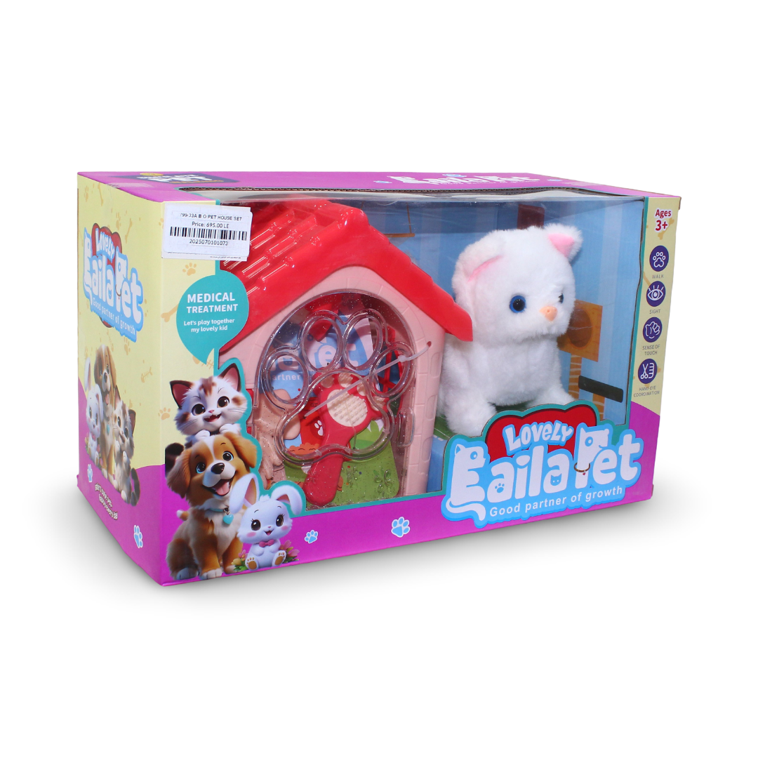 Jolier Interactive Kitten Pet House Set