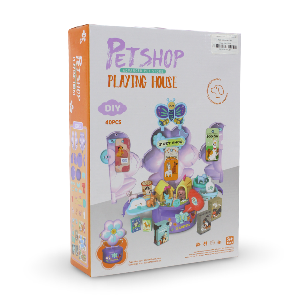 Petshop Advanced Pet Store Playing House DIY Set – 40 Pcs